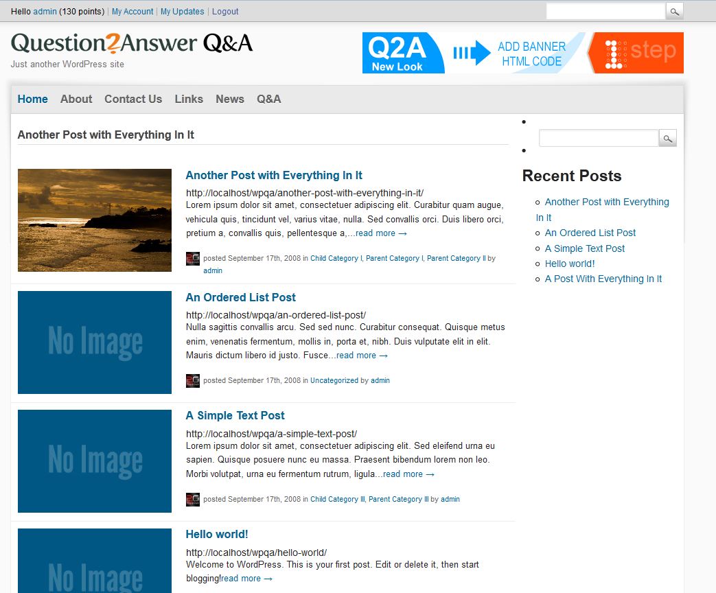 Q2A Market - Wordpress and Q&A Interrogation with SIngle Sign on